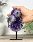 Amethyst Crystal Stone with Stalactite Eyes Fomations - MWS3271