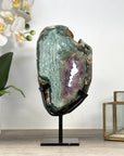 Natural Amethyst & Green Jasper Slice Portal - MWS2235
