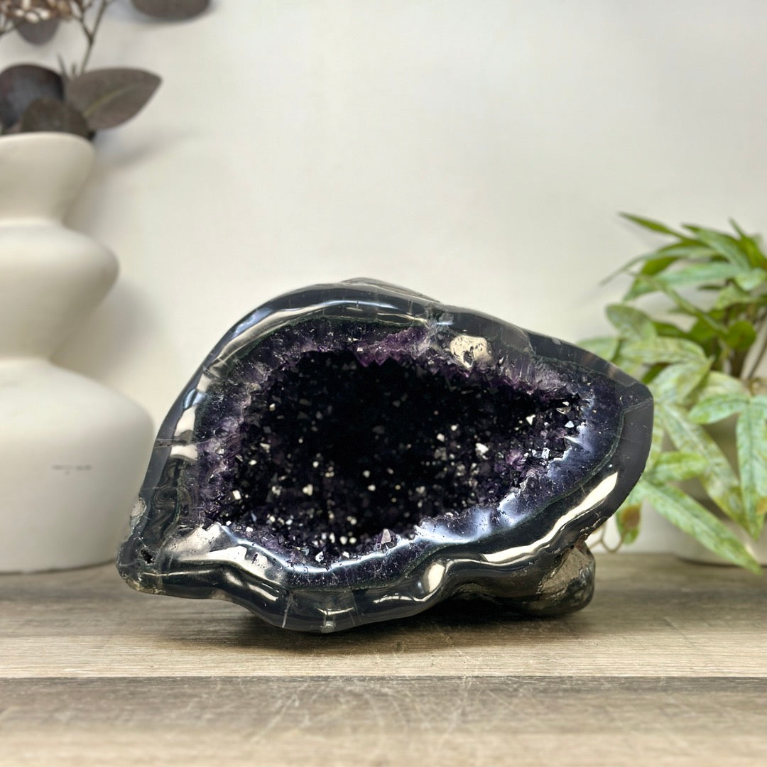Huge Natural Amethyst &amp; Agate Stone Geode from Uruguay - STGE0071