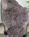 Pink Tone Amethyst with handmade Metal Stand - MWS3358