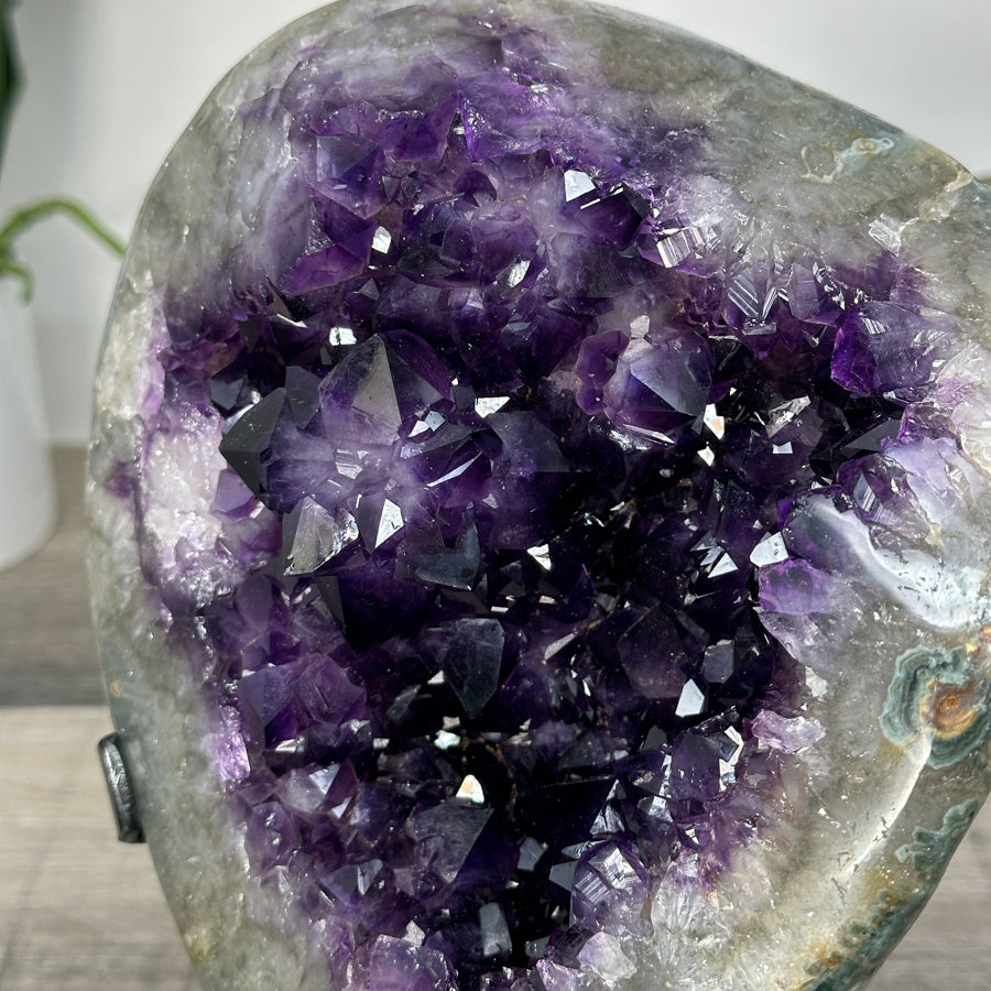 Amethyst Geode with Deep Purple Crystals for Home Decor - MWS2615