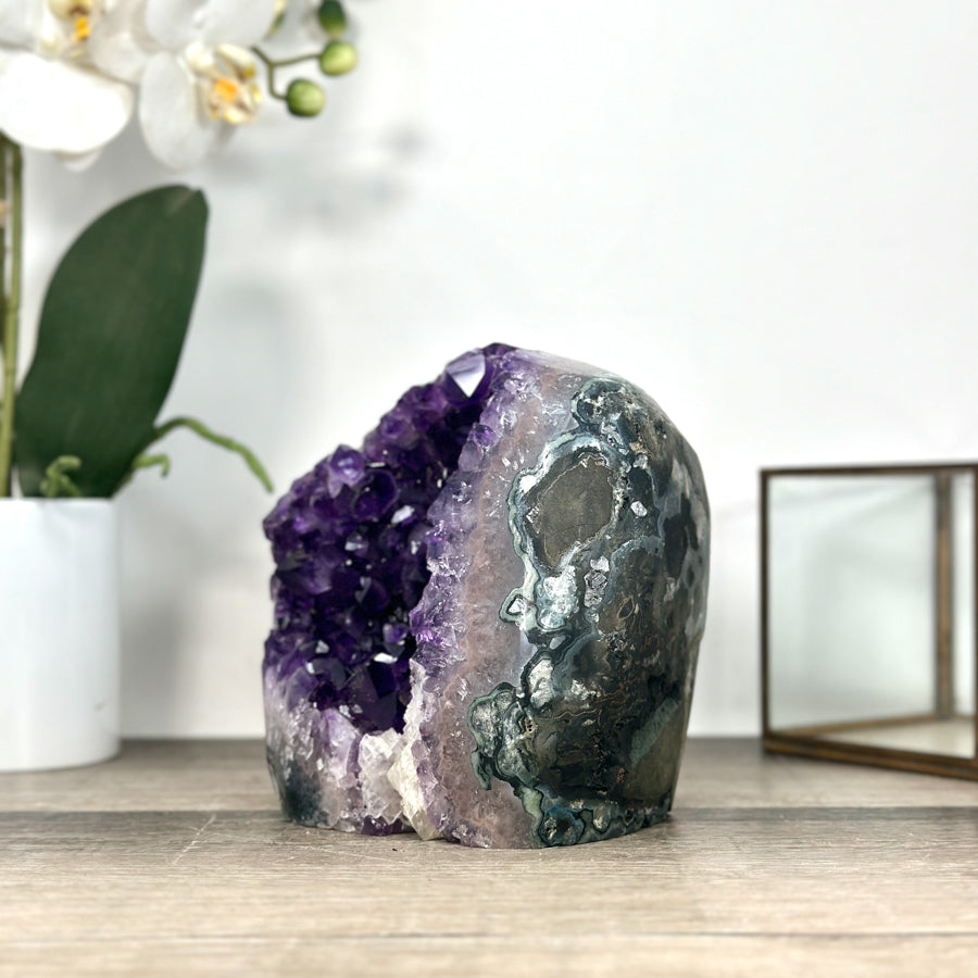 Natural Amethyst Cathedral Geode for Home decor - CBP1280