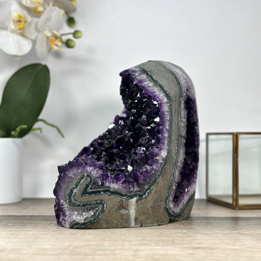 Natural Deep Purple Natural Amethyst Cathedral - CBP1266