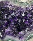 Huge 43 lb Natural Amethyst & Green Jasper Geode - MWS2994