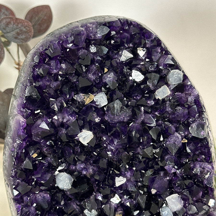 Huge Natural Amethyst Geode with Deep Purple Large Crystals - MWS3080