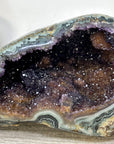 Natural Amethyst Druzy & Jasper Geode - STGE0115