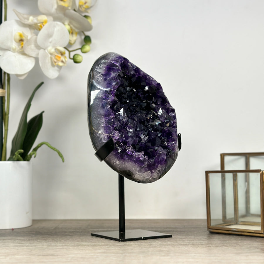 Large Amethyste Geode with Deep Purple Crystals - MWS2352