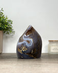 Agate & Quartz Stone Flame Carving - FST0154
