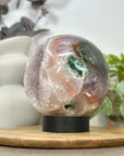 Amethyst & Quartz Druzy Sphere Geode - SPH0170