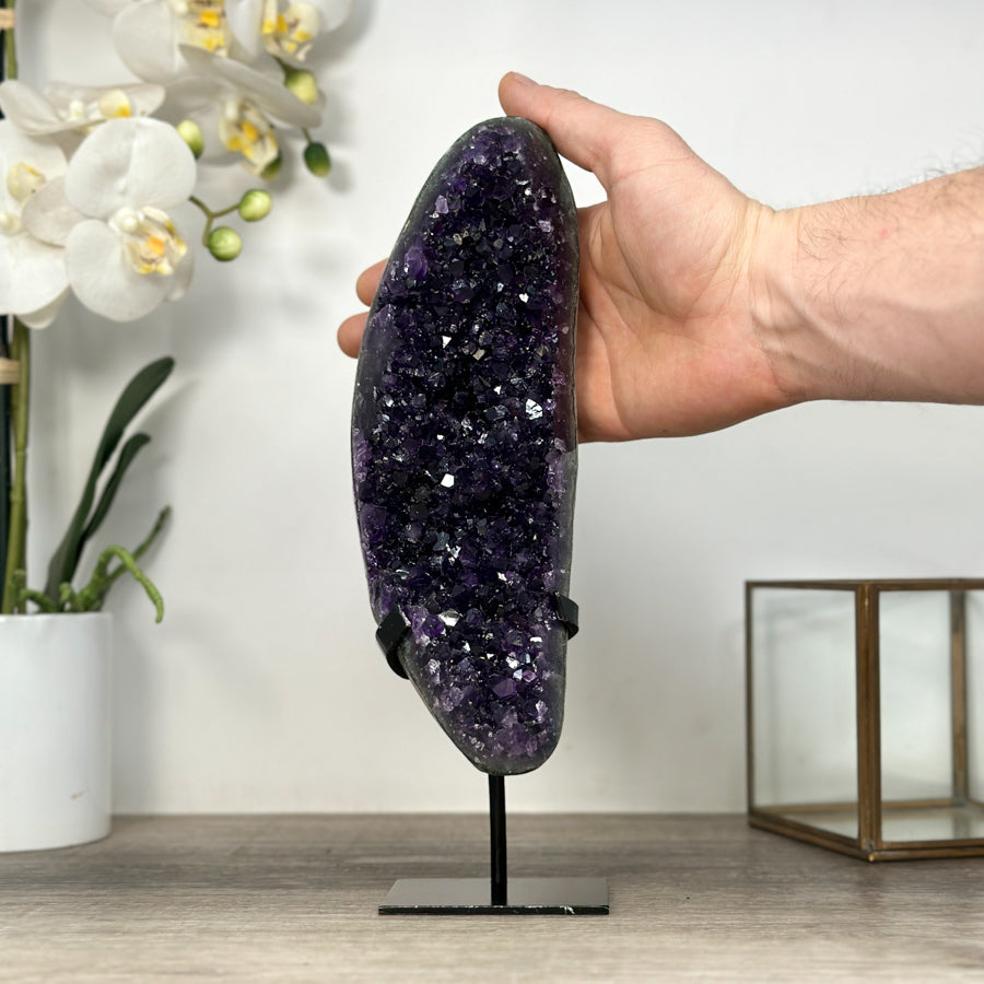 Natural Top Grade Amethyst Cluster – Premium Purple Crystal Accent for Meditation Space Decor - MWS2499
