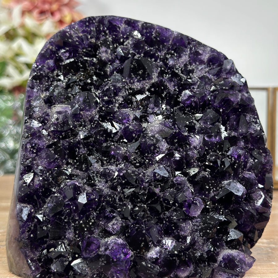 Deep Purple Cathedral with Sugar Crystal Inclusions - CBP1050