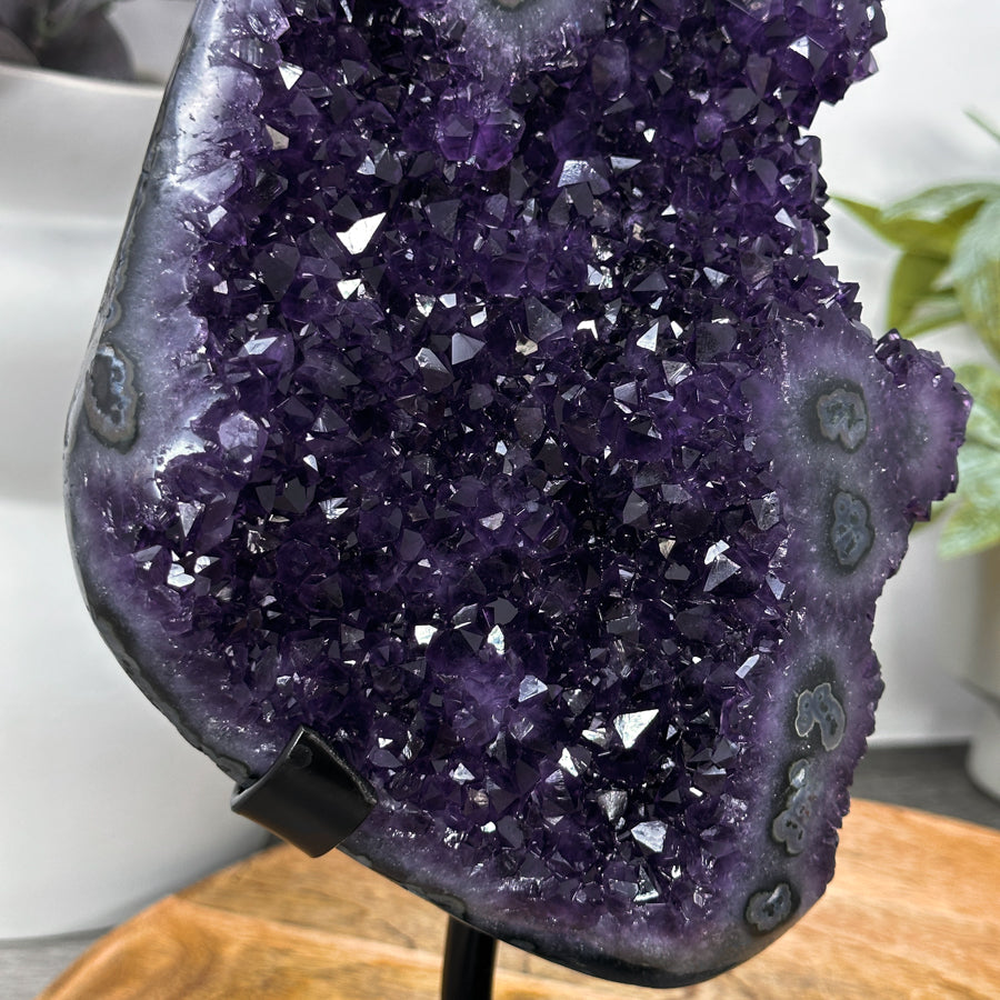 Natural A+ Grade Amethyst Specimen with Stalactite Formations - MWS3075
