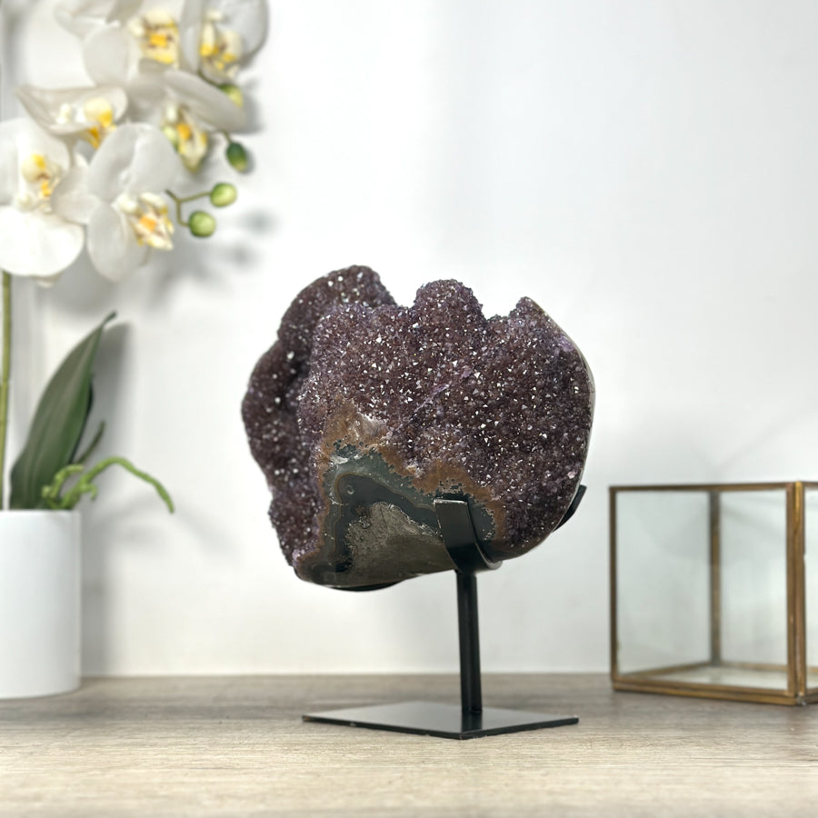 Uruguayan Amethyst Stalactite Formation - Stand Included - MWS2568
