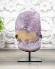 Natural Spirit Amethyst Cluster with Huge Calcite Formation - MWS0433
