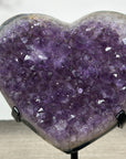 Amethyst & Agate Stone Heart - Stand Included - HST0341