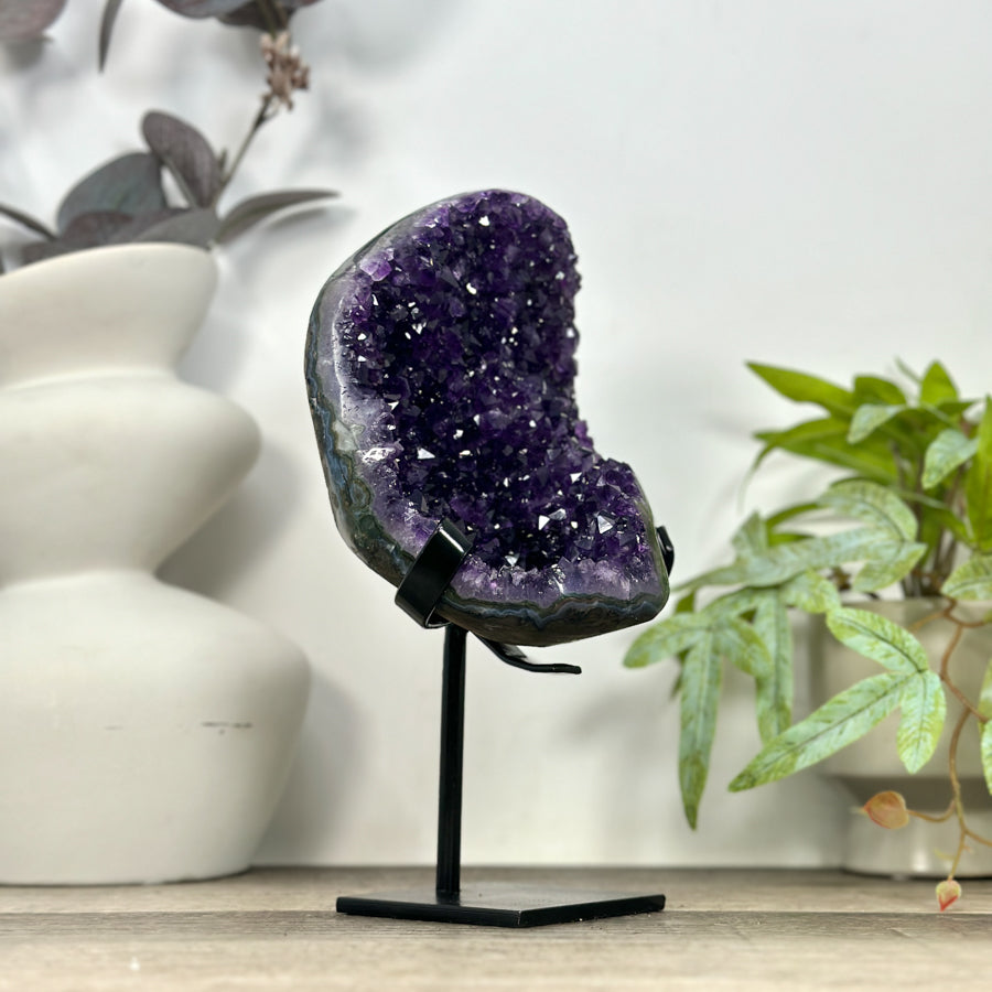 Natural Amethyst Crystal on Stand - MWS3208