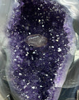 Natural Amethyst Geode with Agate Shell & Calcite Formation - MWS2526