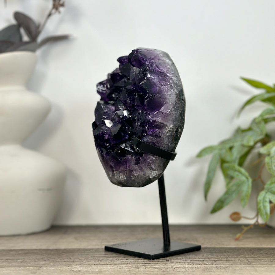Natural A grade Amethyst Cluster with Stand - MWS3229