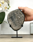 Natural Quartz Cluster full of Stalactites on Metal Stand - MWS2890
