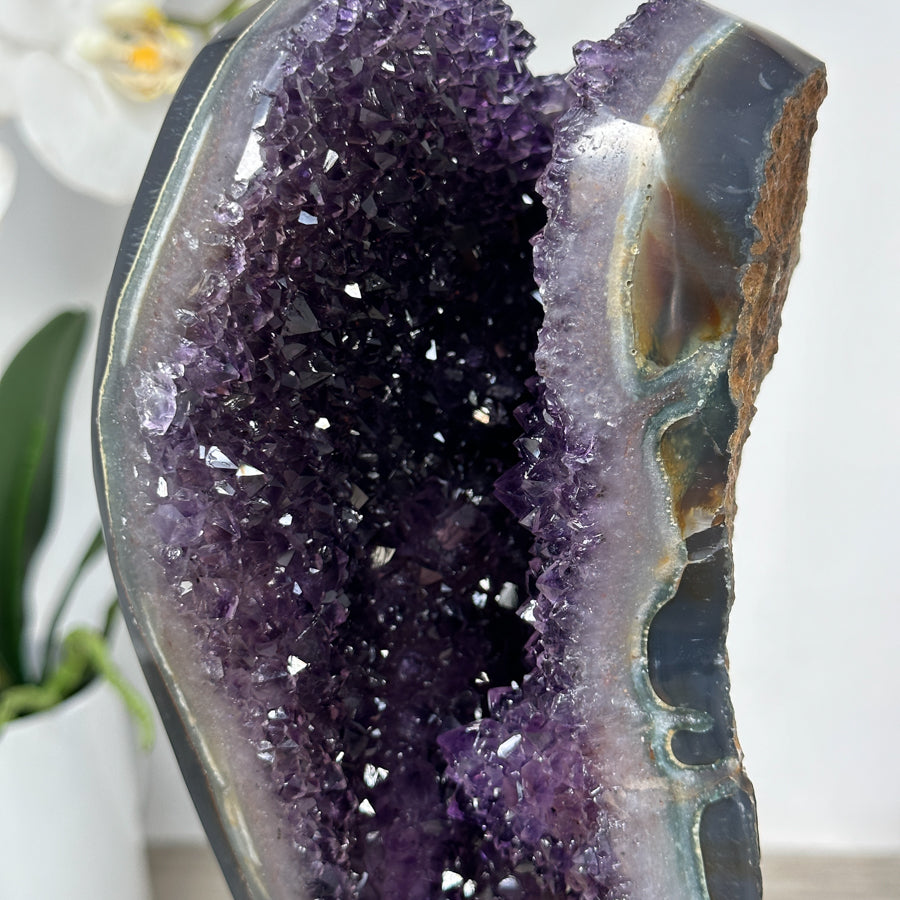 Impressive Amethyst &amp; Agate Crystal Specimen - MWS1440