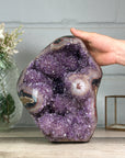 Natural Amethyst & Agate Statement Piece for Home Decor - CBP1255