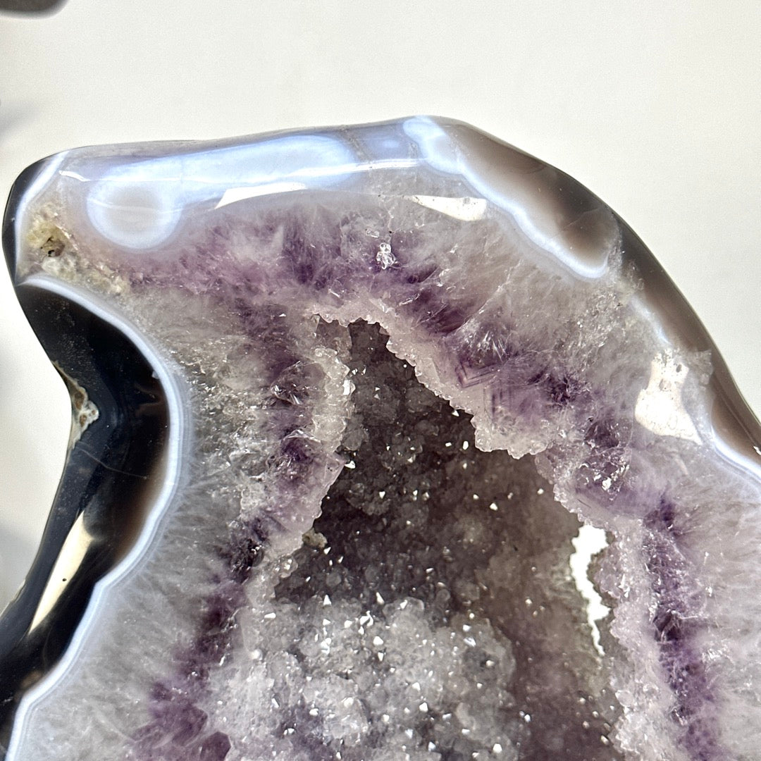 Uruguayan Amethyst &amp; Agate Polished Statement Piece - CBP1432