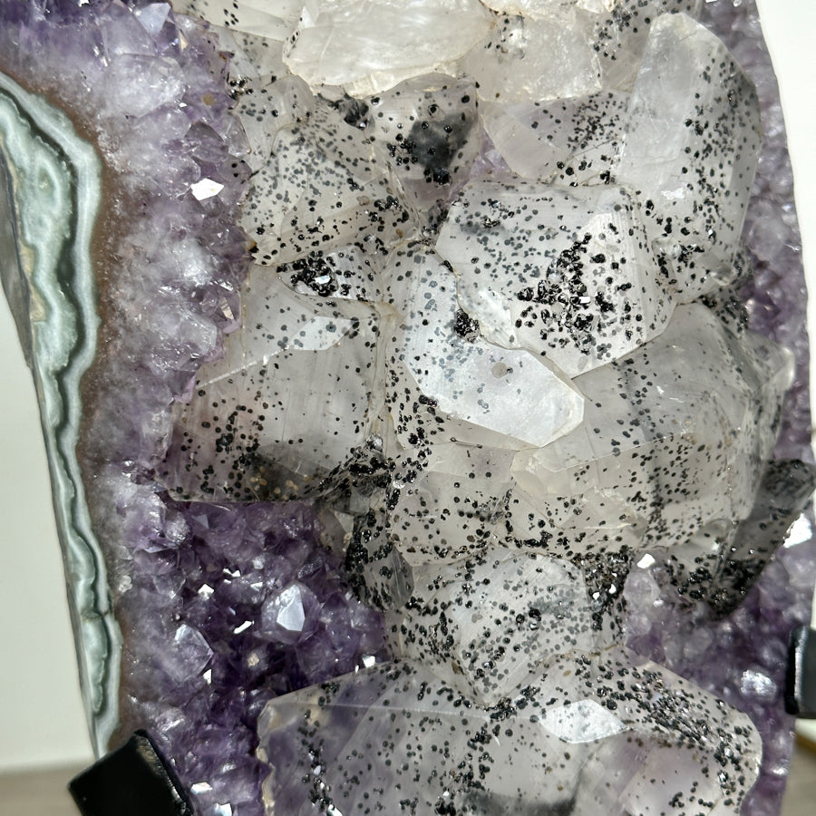 Huge Amethyst Crystal with outstanding Calcite Formation - MWS2385