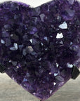 Natural Deep Purple Amethyst Stone Heart Carving - HST0313