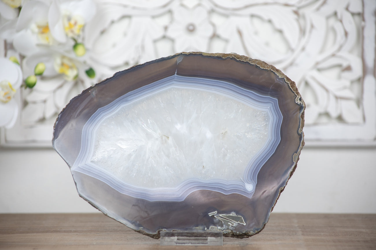 Natural Agate &amp; Quartz Tray - AGSL0030