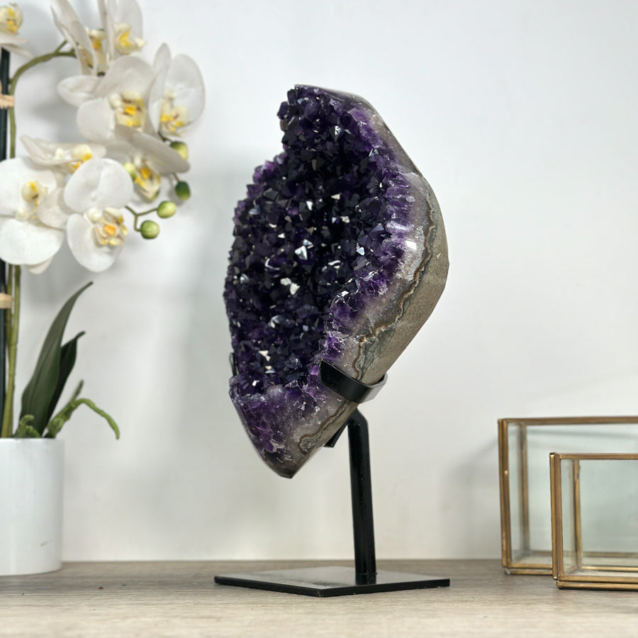 Deep Purple A+ Grade Large Amethyst Crystal Cluster - MWS2193