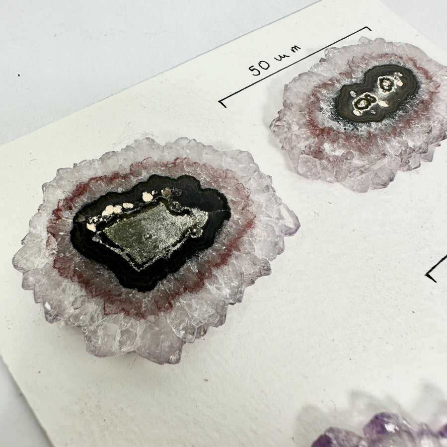 Genuine Large Amethyst Stalactite Slices Flat - Perfect for Crafting Unique Jewelry - STS0038