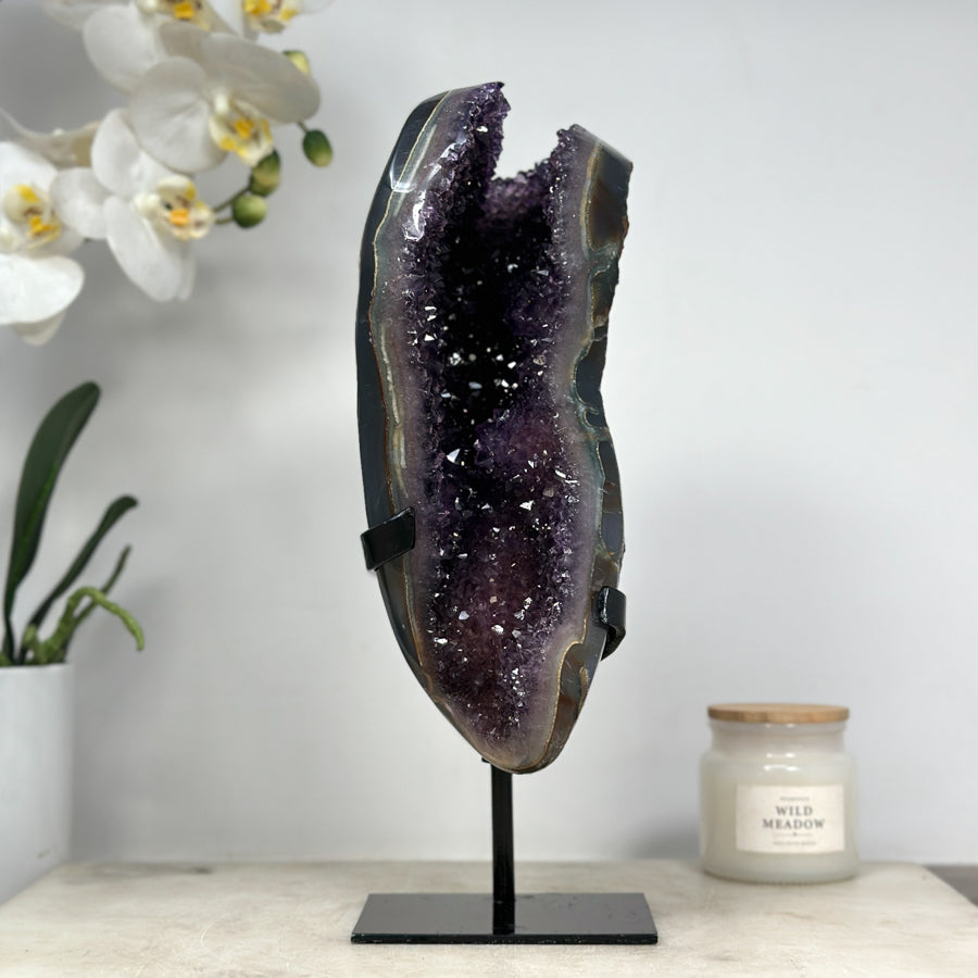 Impressive Amethyst &amp; Agate Crystal Specimen - MWS1440