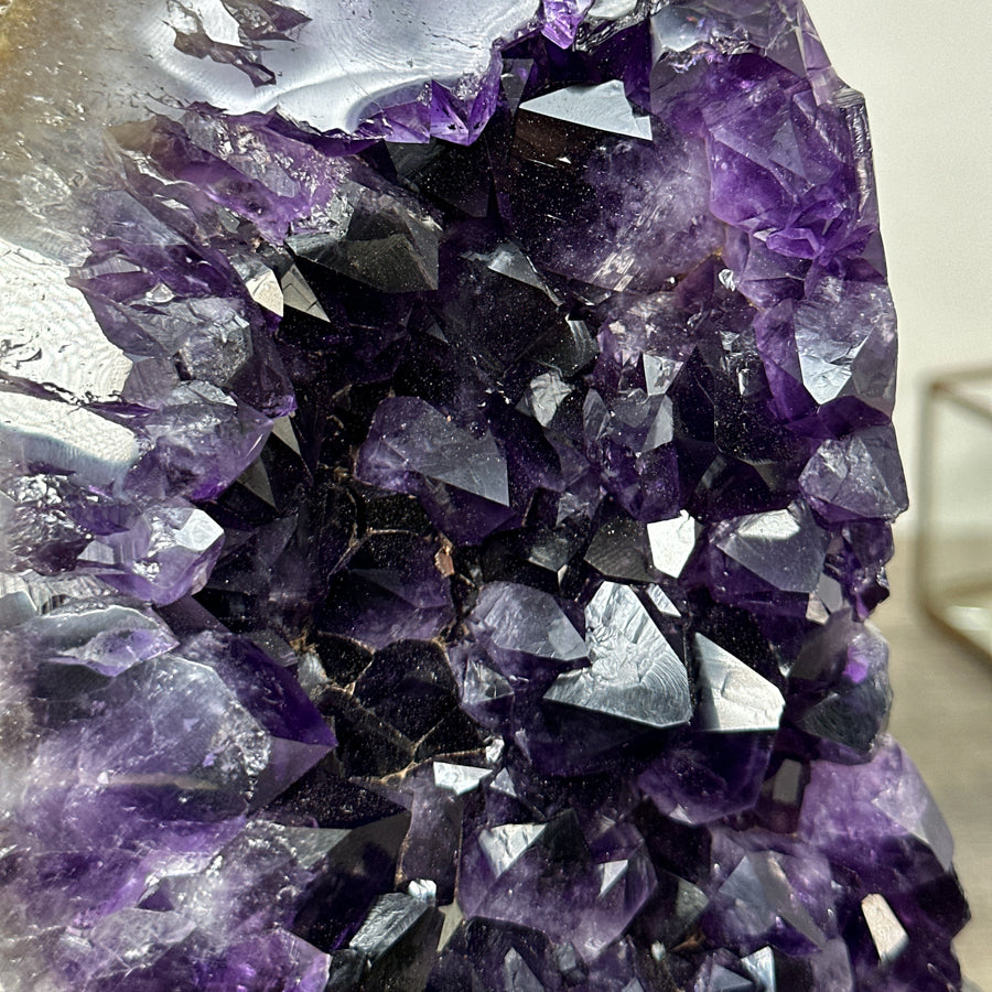 Natural Deep Purple Amethyst Crystal Formation - MWS2037
