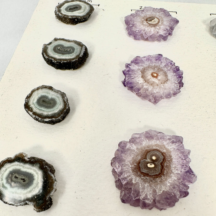 Wholesale Stalactite Slices for Jewelry Making - Bulk Flat Set - STS0061