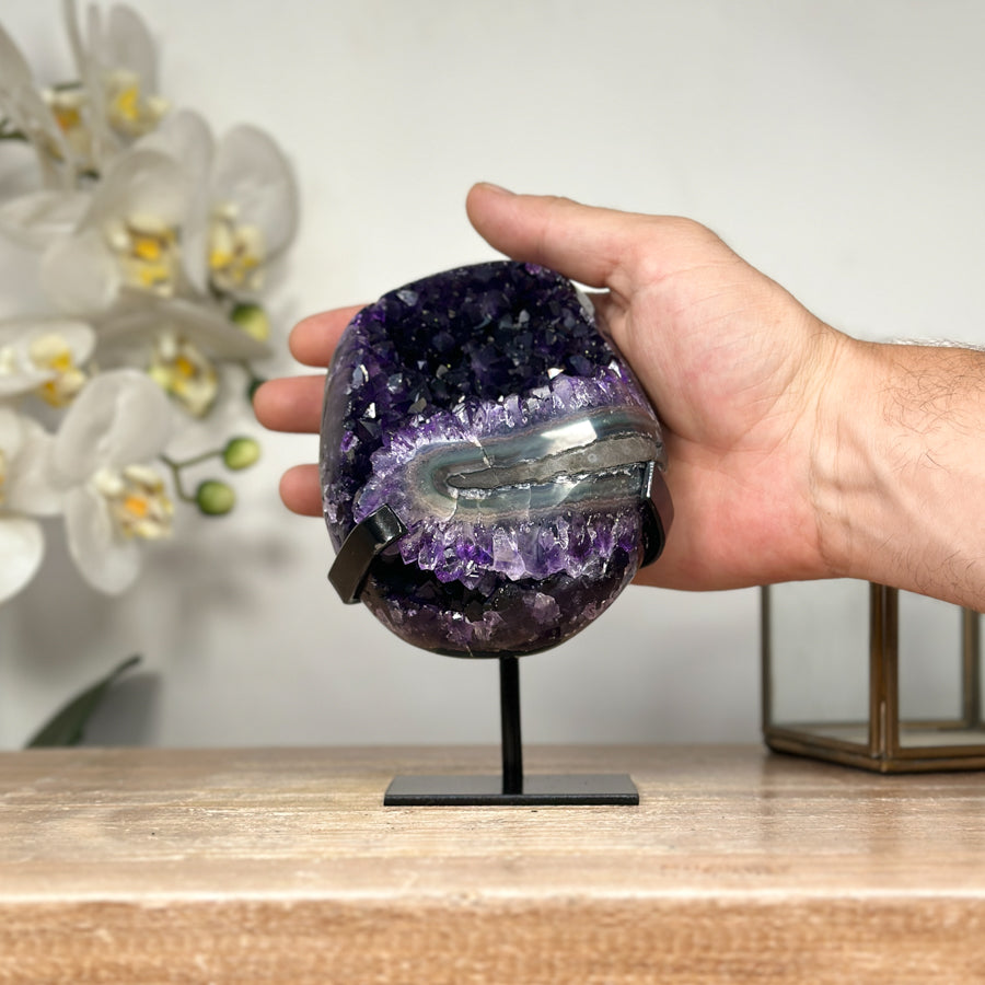 Beautiful Deep Purple Amethyst Crystal Cluster Formation - MWS1805