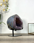 Amethyst Geode on Stand with Agate Shell - MWS2733