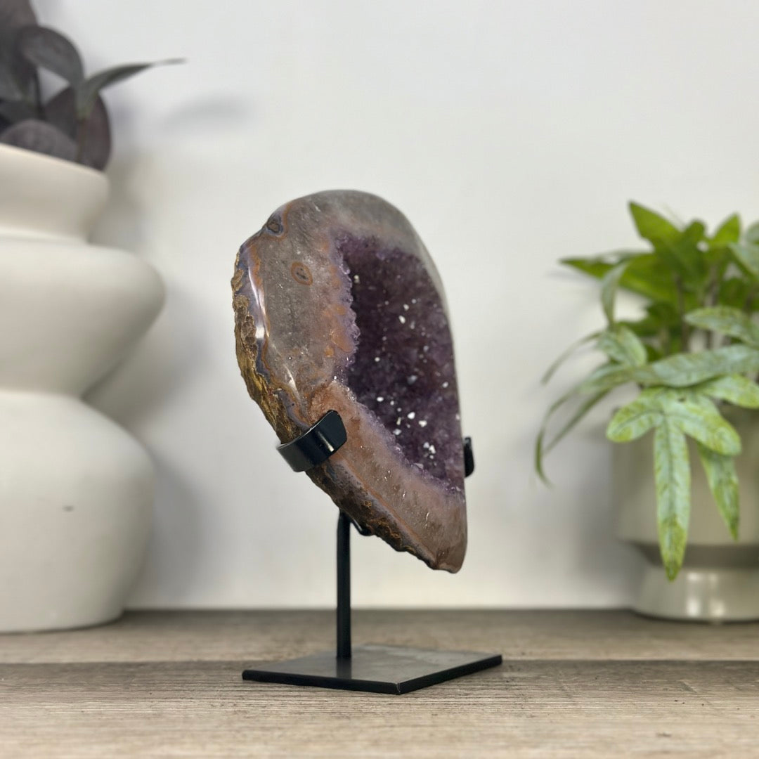 Uruguayan Amethyst Geode with Stunning Quartz Shell - MWS3340