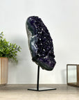 A grade Uruguayan Amethyst Geode with Metallic Stand - MWS2428