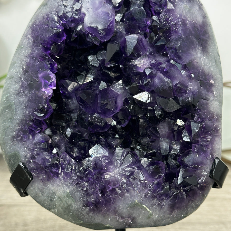 Premium Quality Uruguayan Amethyst Geode on Stand - MWS3031