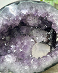 Natural Amethyst Geode with Calcite Crystal Foramtion - STGE0043