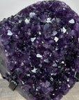 Deep Purple Amethyst Cluster on Metal Stand from Uruguay - MWS2770