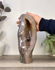 Natural Uruguayan Quartz Geode with Calcite formation Statement Piece - CBP1435