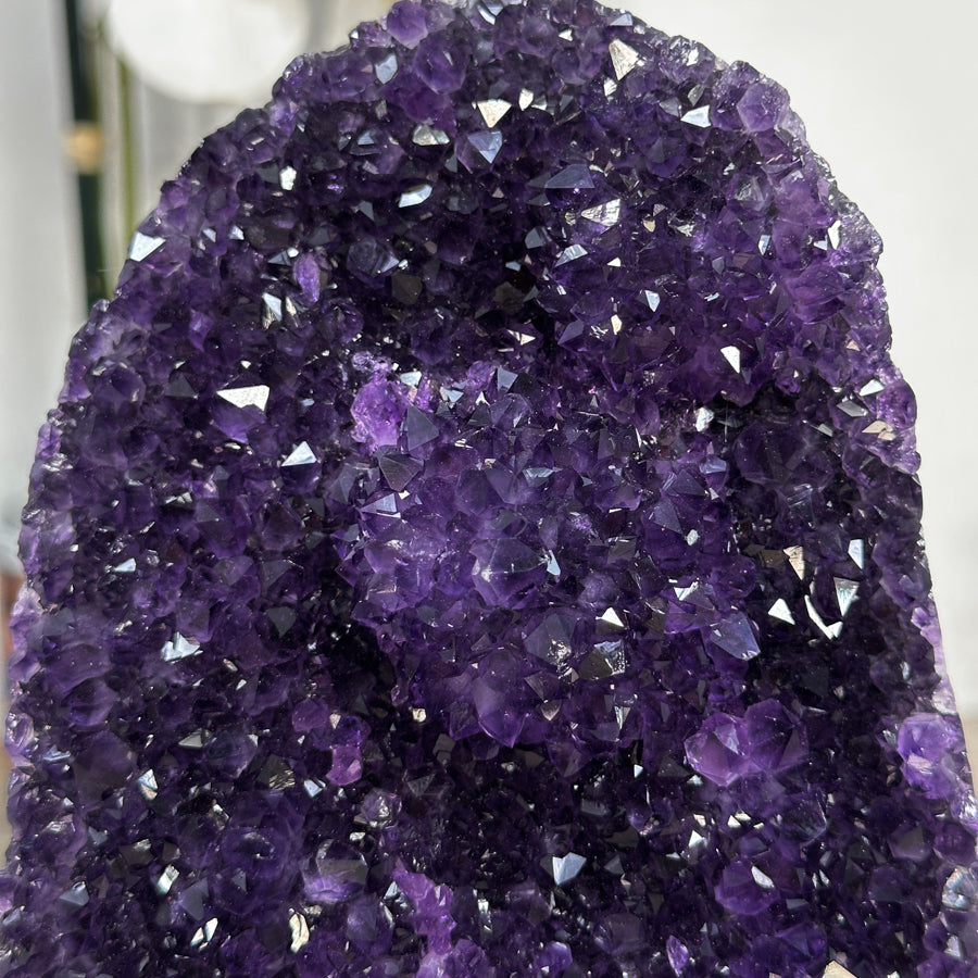Uruguayan Amethyst Crystal Cluster on Stand - MWS2635