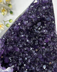 Large Amethyst Geode with Jasper Shell – Deep Purple Crystal Statement Piece - MWS2397