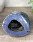 Blue Banded Agatae Stone Geode - STGE0097