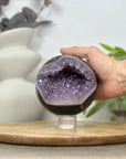 Large Natural Amethyst & Agate Sphere Geode - SPH0159