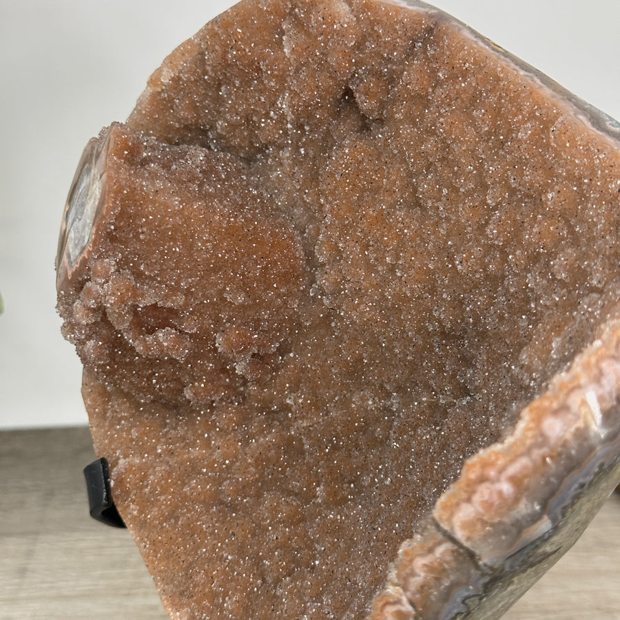 Natural Orange Sugar Quartz Geode - MWS2873