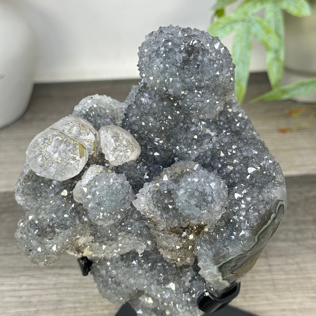 Natural Quartz Crystal Cluster on Stand - MWS3283
