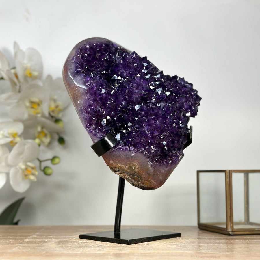 A+ Natural Amethyst Crystal with Unique Purple Color - MWS1997