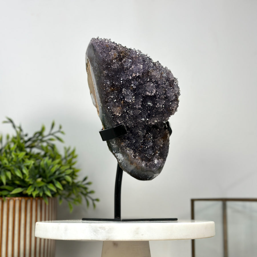 Natural Amethyst &amp; Quartz Crystal Formation - MWS2135